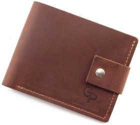 Молодежный кожаный кошелек ручной работы Grande Pelle (13039)