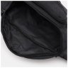Большая мужская сумка-бананка на пояс из черного текстиля Monsen 71612 - 5
