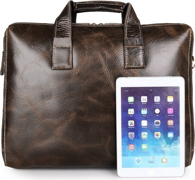 Деловая мужская сумка для документов и ноутбука из натуральной кожи VINTAGE STYLE (14240)