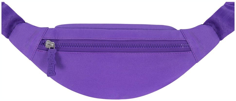 Яркая женская текстильная сумка-бананка фиолетового цвета Bagland (53812)