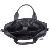 Черная мужская сумка для ноутбука из винтажной кожи SHVIGEL (11035) - 4