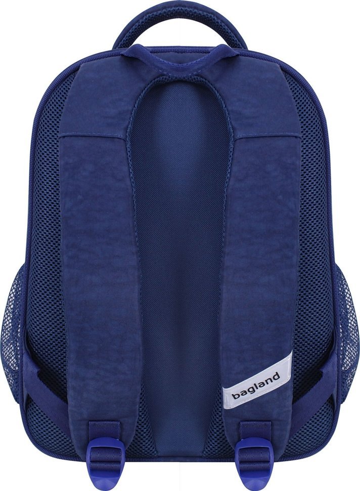 Школьный рюкзак для мальчиков из синего текстиля с космонавтом Bagland (55612)