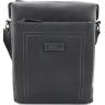 Вертикальная наплечная мужская сумка большого размера черная VATTO (12053) - 1