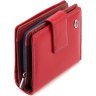 Женский кошелек из натуральной кожи красного цвета с удобствами под документы ST Leather 1767312 - 5