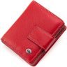 Женский кошелек из натуральной кожи красного цвета с удобствами под документы ST Leather 1767312 - 1