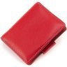 Женский кошелек из натуральной кожи красного цвета с удобствами под документы ST Leather 1767312 - 3
