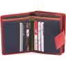 Женский кошелек из натуральной кожи красного цвета с удобствами под документы ST Leather 1767312 - 2