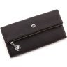 Женский кошелек из фактурной кожи черного цвета на кнопке ST Leather 1767412 - 1