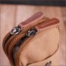 Маленькая мужская сумка-чехол на пояс из коричневого текстиля Vintage 2422225 - 9