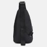 Мужской слинг-рюкзак из плотного текстиля черного цвета с принтом Monsen 71613 - 3