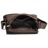 Наплечная мужская сумка-мессенджер вертикального типа из винтажной кожи TARWA (19819) - 5