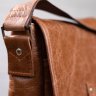 Оригинальная мужская сумка на плечо из коричневой кожи SHVIGEL (00918) - 7