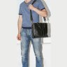 Черная мужская сумка мессенджер с ручками и плечевым ремнем VATTO (11655) - 10