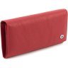 Женский кошелек из зернистой кожи красного цвета с навесным клапаном ST Leather 1767413 - 1