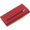 Женский кошелек из зернистой кожи красного цвета с навесным клапаном ST Leather 1767413 - 4