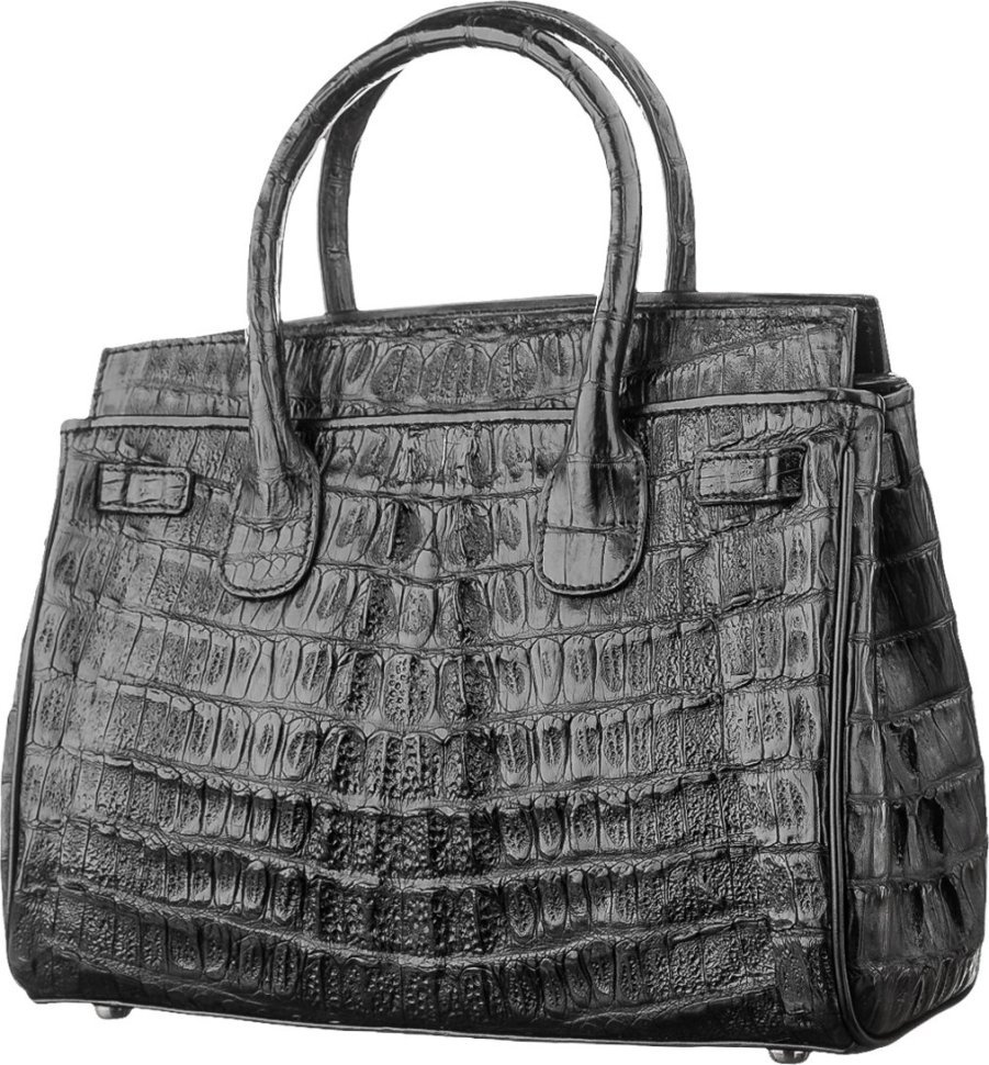 Вместительная женская сумка из натуральной кожи крокодила CROCODILE LEATHER (024-18265)