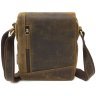 Винтажная мужская сумка через плечо из натуральной кожи светло-коричневого цвета Visconti Messenger Bag 69113 - 4