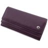 Удобный женский кошелек фиолетового цвета ST Leather (16816) - 5