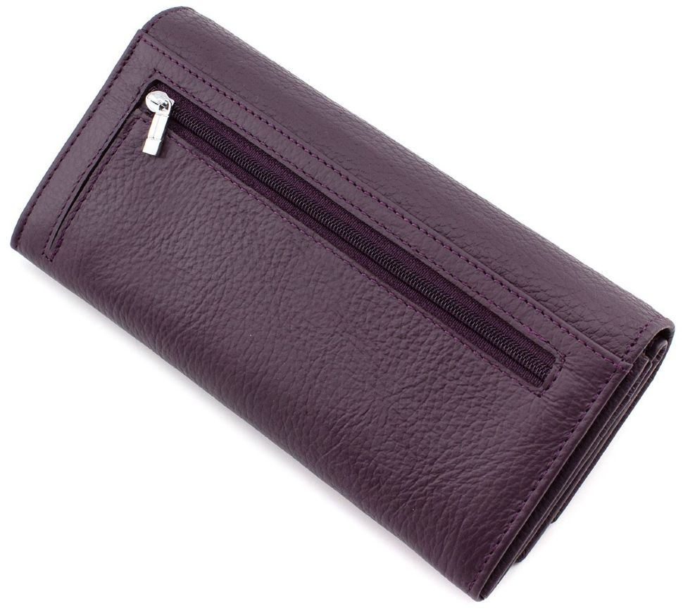 Удобный женский кошелек фиолетового цвета ST Leather (16816)