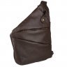 Темно-коричневая мужская сумка-слинг из мягкой кожи флотар TARWA (19673) - 2