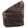 Темно-коричневая мужская сумка-слинг из мягкой кожи флотар TARWA (19673) - 4