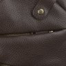 Темно-коричневая мужская сумка-слинг из мягкой кожи флотар TARWA (19673) - 5
