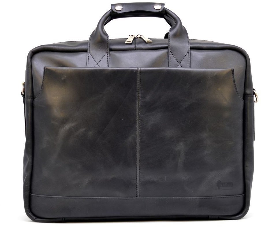 Мужская сумка для ноутбука 17 дюймов из натуральной кожи с ручками TARWA (19826)