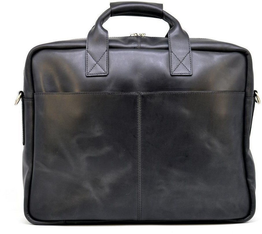 Мужская сумка для ноутбука 17 дюймов из натуральной кожи с ручками TARWA (19826)