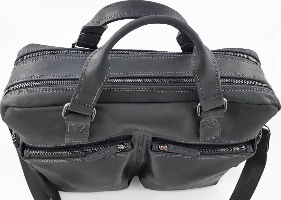 Удобная большая мужская сумка с двумя ручками и плечевым ремнем VATTO (11856)