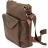 Мужская сумка из натуральной кожи коричневого цвета с плечевым ремнем VATTO (12055) - 4