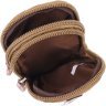 Маленькая мужская сумка-чехол на пояс из текстиля песочного цвета Vintage 2422227 - 5