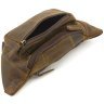 Светло-коричневая мужская сумка-бананка среднего размера из винтажной кожи Visconti 69014 - 5