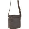 Кожаная мужская сумка-планшет коричневого цвета в стиле винтаж Visconti 69114 - 2