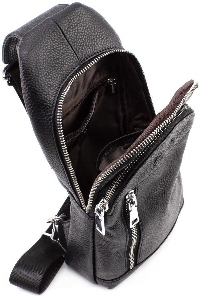 Мужской кожаный рюкзак через одно плечо Vito Torelli (10460)