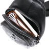 Модная кожаная мужская сумка-слинг с фактурой под змею Vintage (20673) - 4