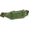 Тактическая текстильная военная сумка на пояс оливкового цвета - MILITARY STYLE (21965) - 1