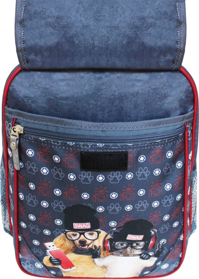 Прикольный школьный рюкзак для девочек из текстиля с дизайнерским принтом Bagland (53215)