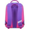 Фиолетовый школьный рюкзак для девочек из текстиля с принтом Bagland (53815) - 3