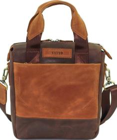 Оригинальная мужская сумка коричневого цвета VATTO (11657)