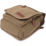 Мужская текстильная сумка-барсетка оливкового цвета с ручкой Vintage 2422228 - 3