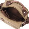 Мужская текстильная сумка-барсетка оливкового цвета с ручкой Vintage 2422228 - 4