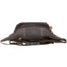 Темно-коричневая мужская сумка на пояс из винтажной кожи Visconti 69015 - 10