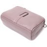 Темно-розовая женская сумка-кроссбоди из натуральной кожи на два отделения Vintage 2422279 - 3