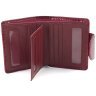 Лакированный женский кошелек красного цвета из натуральной кожи с тиснением ST Leather 70816 - 2