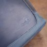 Темно-синяя деловая мужская кожаная сумка на плечо SHVIGEL (11249) - 8