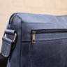 Темно-синяя деловая мужская кожаная сумка на плечо SHVIGEL (11249) - 10