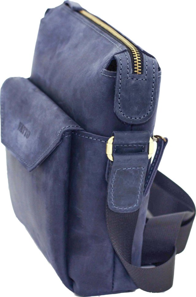 Винтажная мужская сумка вертикального типа через плечо VATTO (12057)
