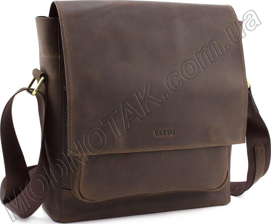 Кожаная сумка-мессенджер в винтажном стиле VATTO (11631)