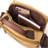 Мужская сумка-барсетка из текстиля песочного цвета с ручкой Vintage 2422229 - 5