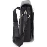 Мужская плечевая сумка маленького размера из натуральной кожи высокого качества в черном цвете Visconti Messenger Bag 69116 - 2